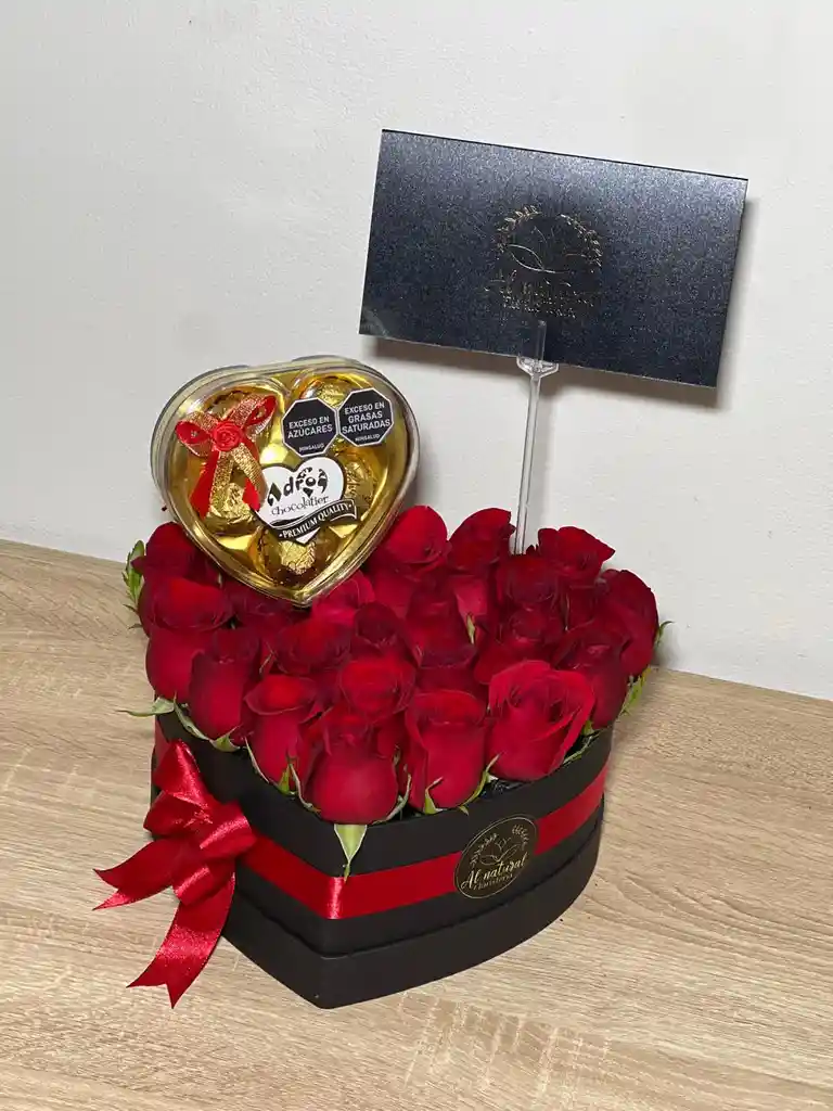 Corazon Chocolate Encima