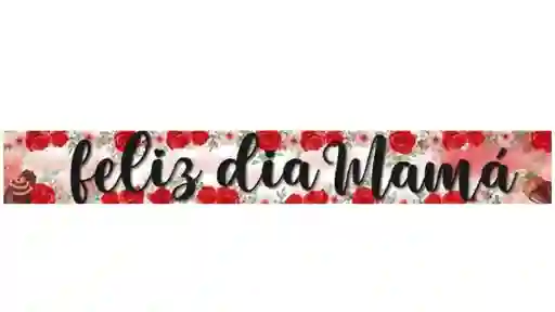 Banner Letrero Feliz Dia Mama X 2 Unidades