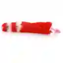 Plug Anal Siliconado Cola De Zorro Talla S Huellita Rojo Blanco Footprint