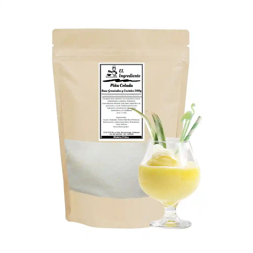 Base Para Granizado O Cocteles Sabor Piña Colada
