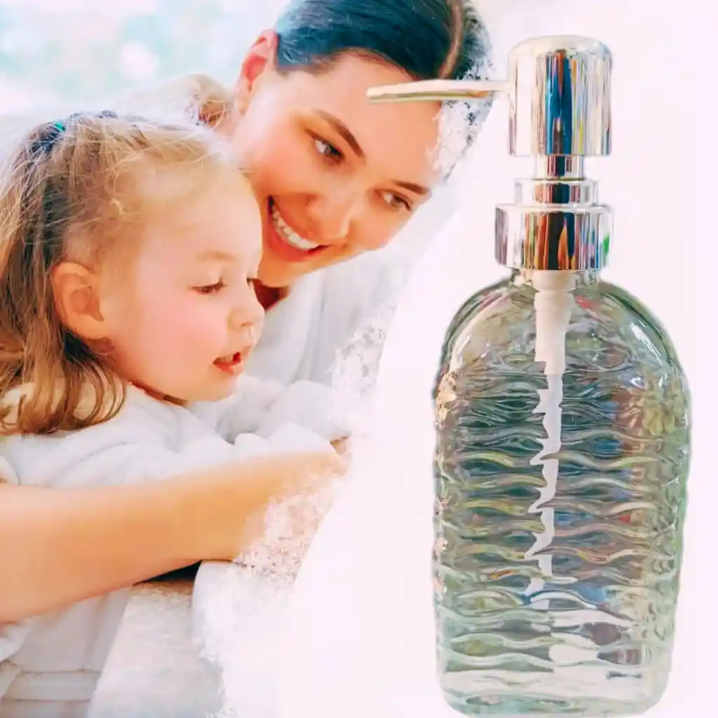 Dispensador De Jabon Liquido Vintage En Vidrio