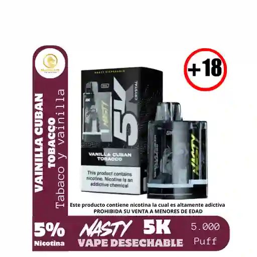 Vanilla Cuban Tobaco 5k Crystal-nasty