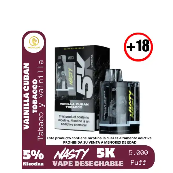 Vanilla Cuban Tobaco 5k Crystal-nasty