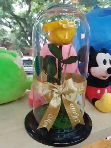 Rosa Preservada Inmortalizada Amarilla