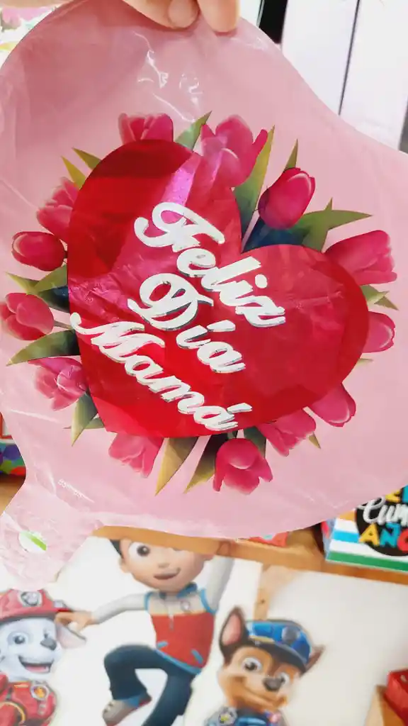 Globo En Forma De Corazón Día De Las Madres