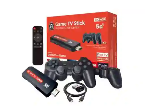 Consola Game Stick X2 + Tv Box Tv Q9-x2 Con Magis Tv