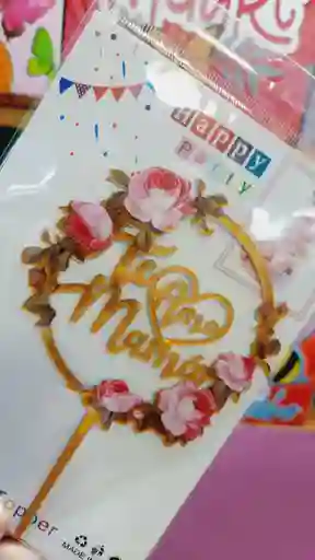 Pin Topper Para Torta Día De Las Madres