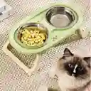 Comederos Elevados Para Mascotas - Color Verde
