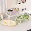 Comederos Elevados Para Mascotas - Color Verde