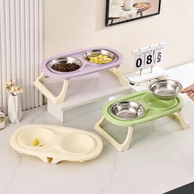 Comederos Elevados Para Mascotas - Color Verde