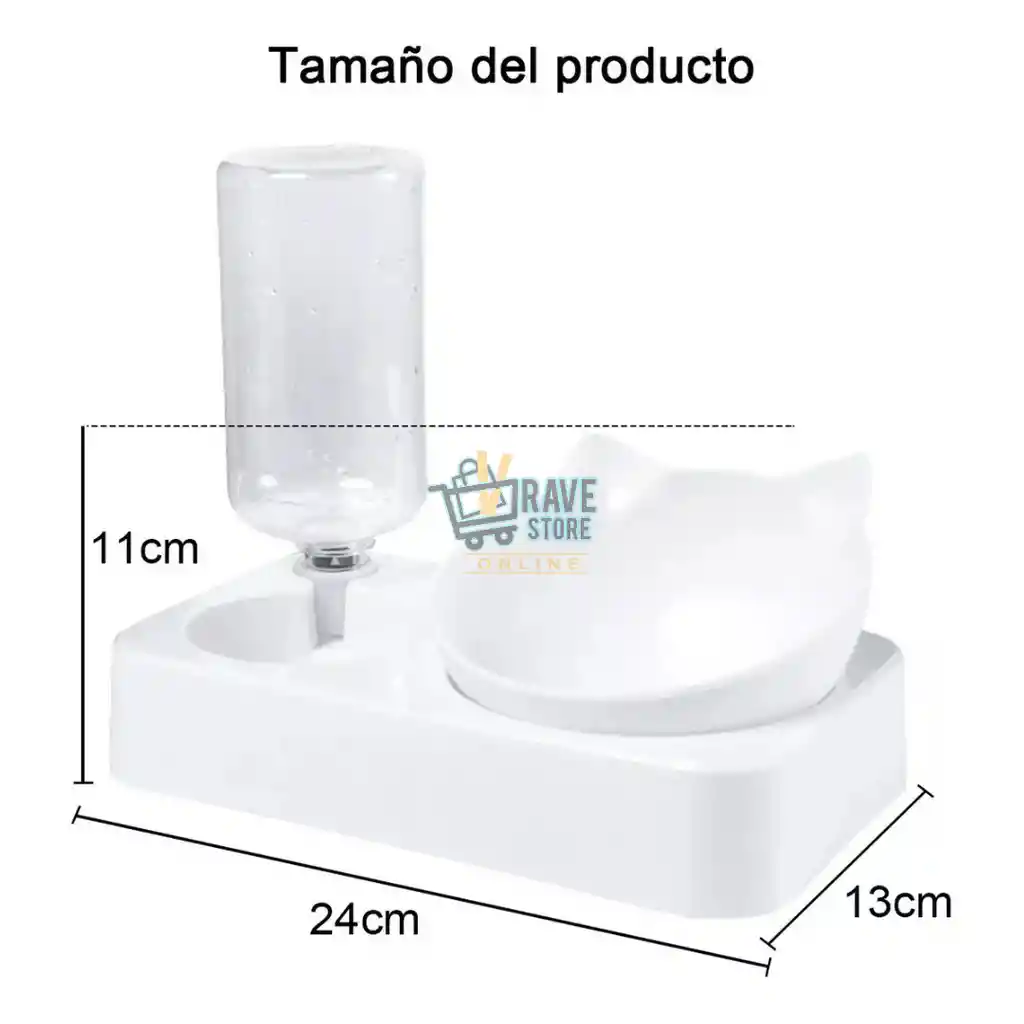 Comedero Y Bebedero Dispensador Para Gatos Y Perros