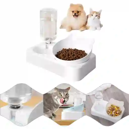 Comedero Y Bebedero Dispensador Para Gatos Y Perros