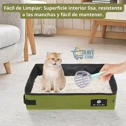 Arenero Plegable Para Gatos - Caja De Arena Portátil