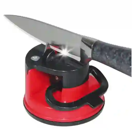 Afilador De Cuchillos Tijeras Y Navajas De Acero Con Ventosa