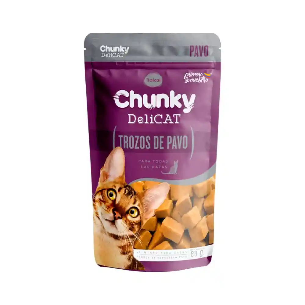 Pouch Delicat Trozos De Pavo X80gr