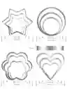 Set De Cortadores De Galletas X 12 (4 Formas)