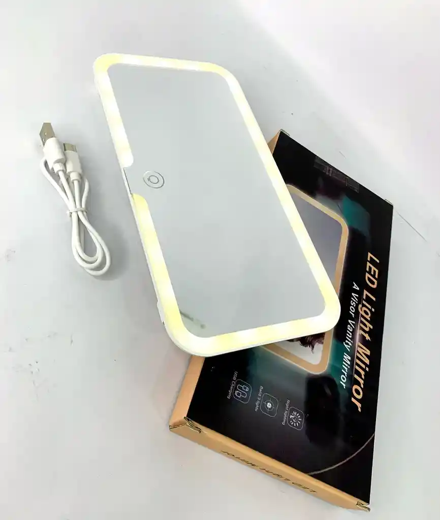 Espejo Con Luz Led Para Carro