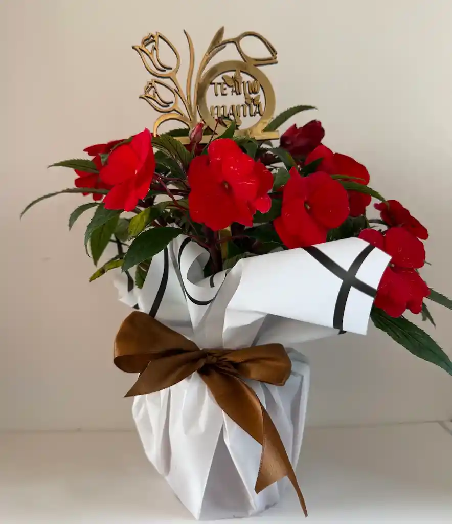 Arreglo Floral Beso Rojo Día De La Madre