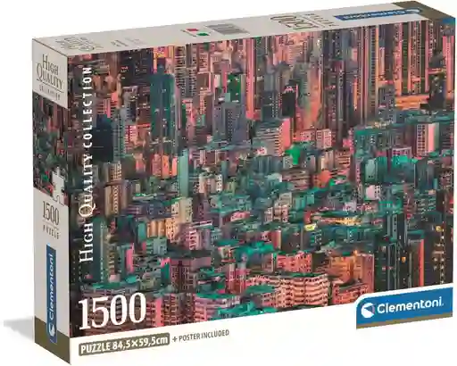 Rompecabezas 1500 Piezas Hong Kong Clementoni Para Adultos