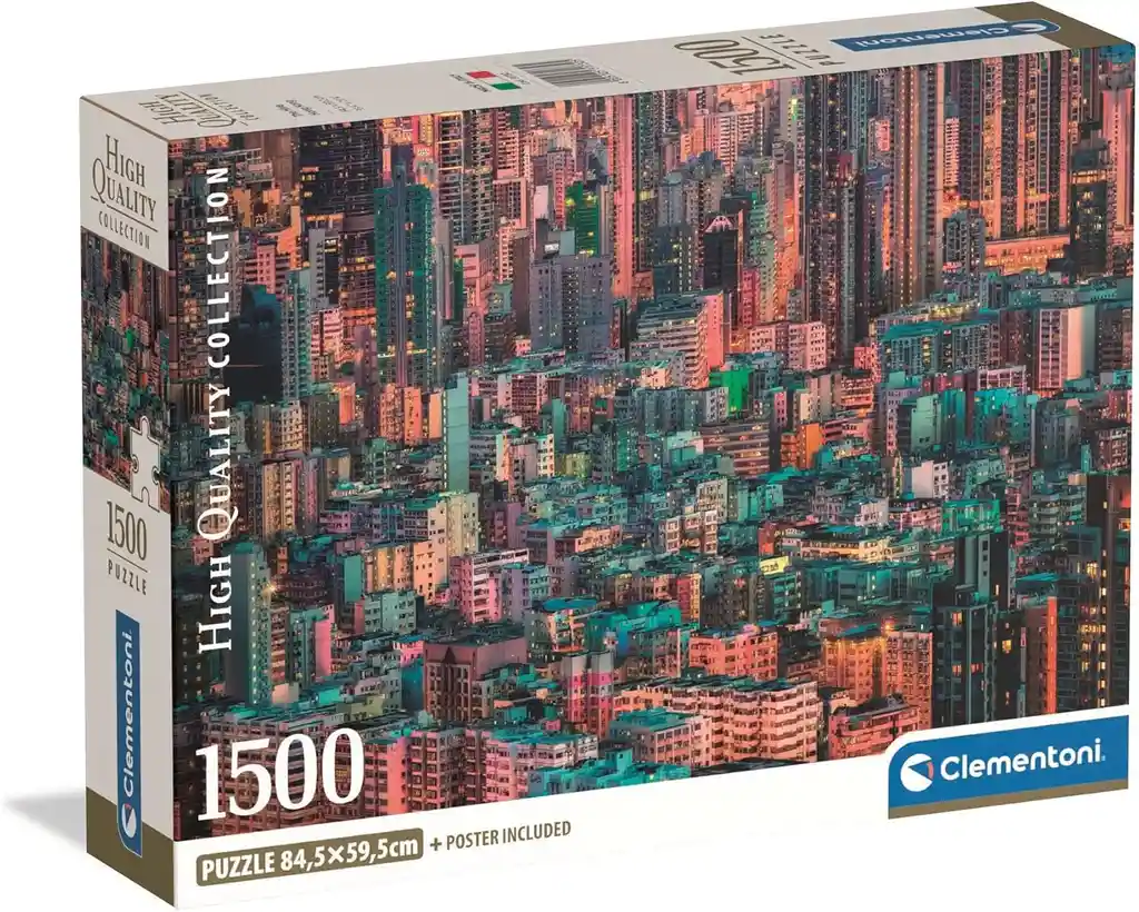 Rompecabezas 1500 Piezas Hong Kong Clementoni Para Adultos