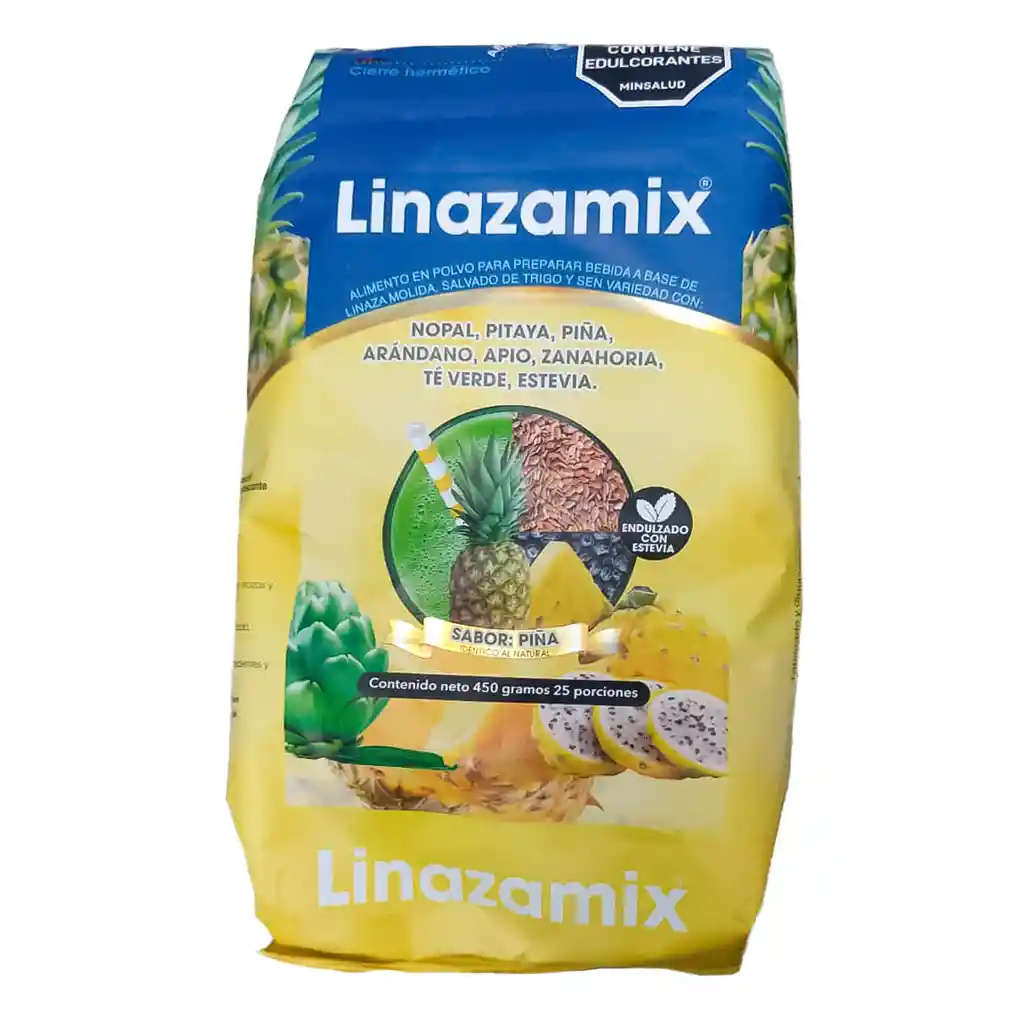 Linazamix Fibra Sabor Piña 450g Colon Cleanser