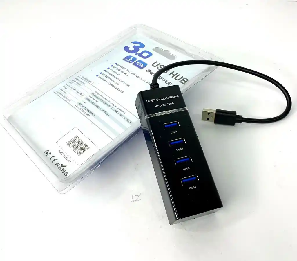 Hub Multipuertos 4 En 1 Usb 3.0
