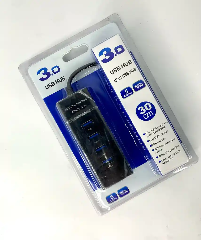 Hub Multipuertos 4 En 1 Usb 3.0