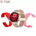 Reloj Inteligente Smartwatch Bluetooth G-tide Romance Lady Time Dorado