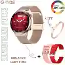 Reloj Inteligente Smartwatch Bluetooth G-tide Romance Lady Time Dorado