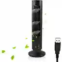 Mini Ventilador De Torre Escritorio Usb Negro