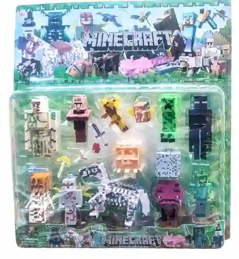 Colección Figuras Juguetes Minecraft X 16