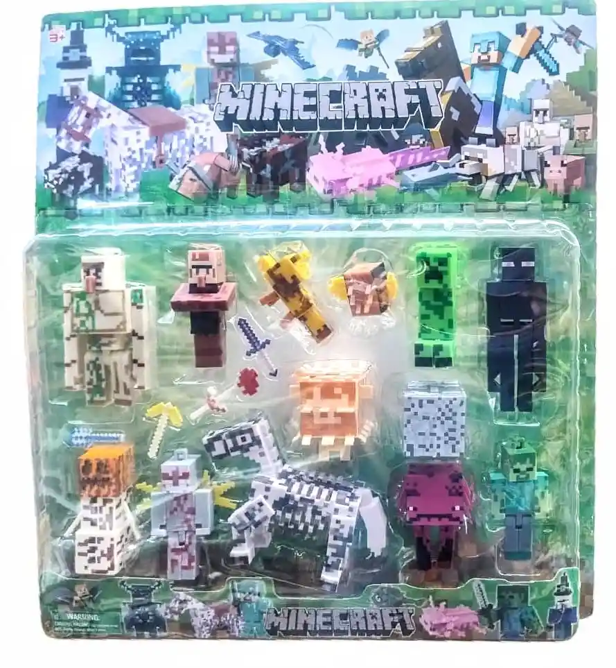 Colección Figuras Juguetes Minecraft X 16