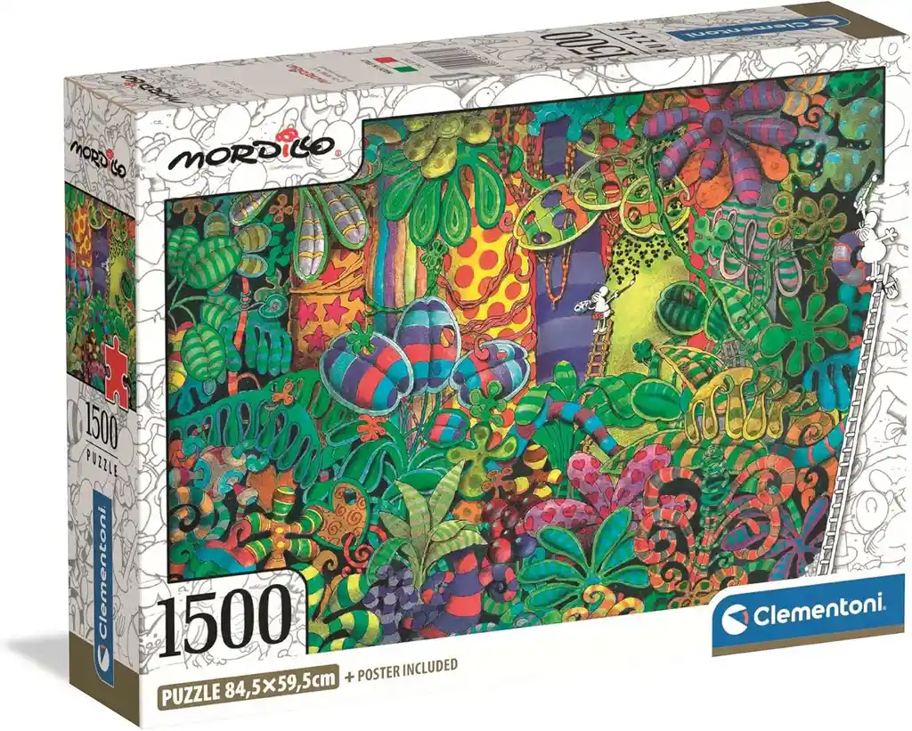 Rompecabezas 1500 Piezas Jungla Ilustrada Mordillo Clementoni