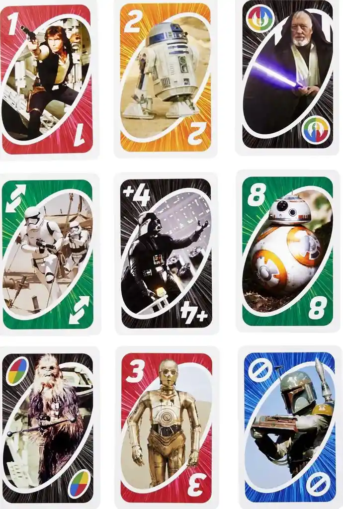Juego De Cartas Uno Star Wars Mattel Games