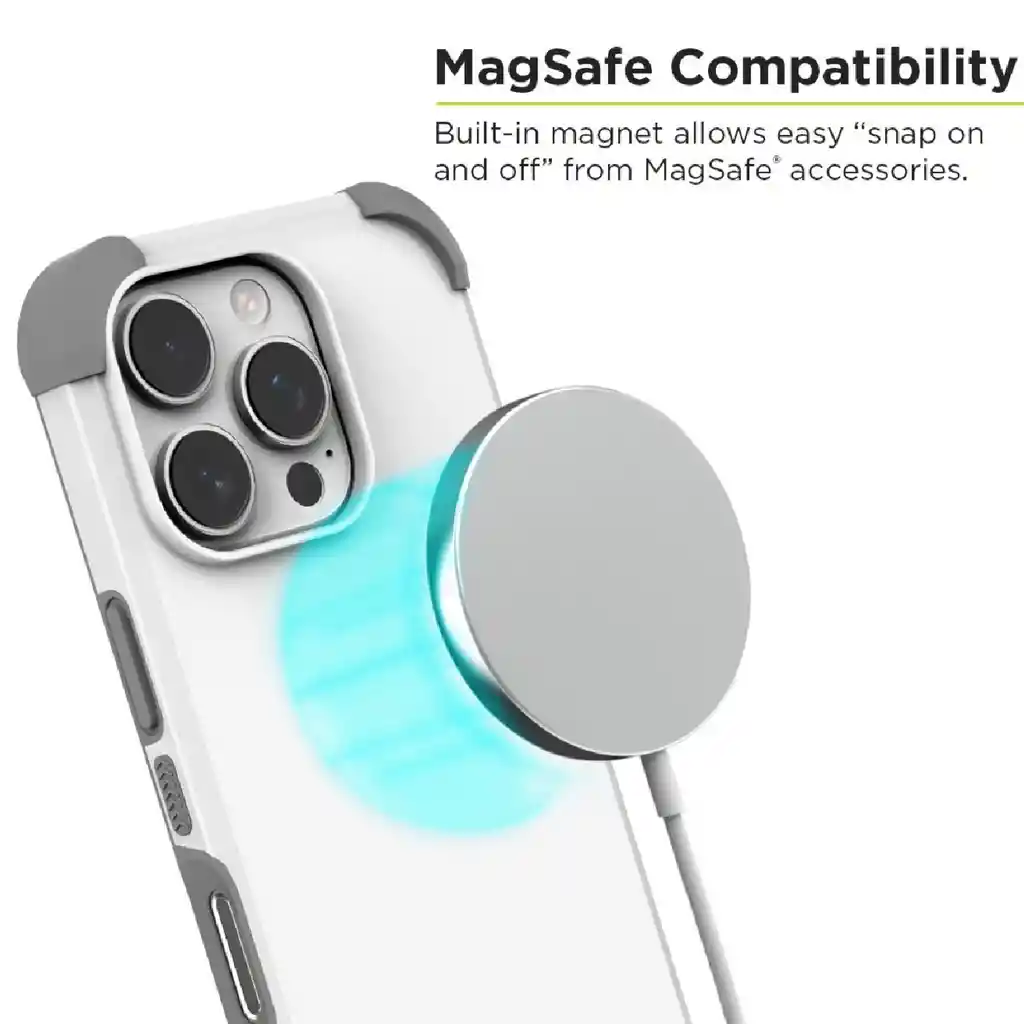 Protector Iphone 16 Pro Max Puregear Dualtek Magsafe Blanco