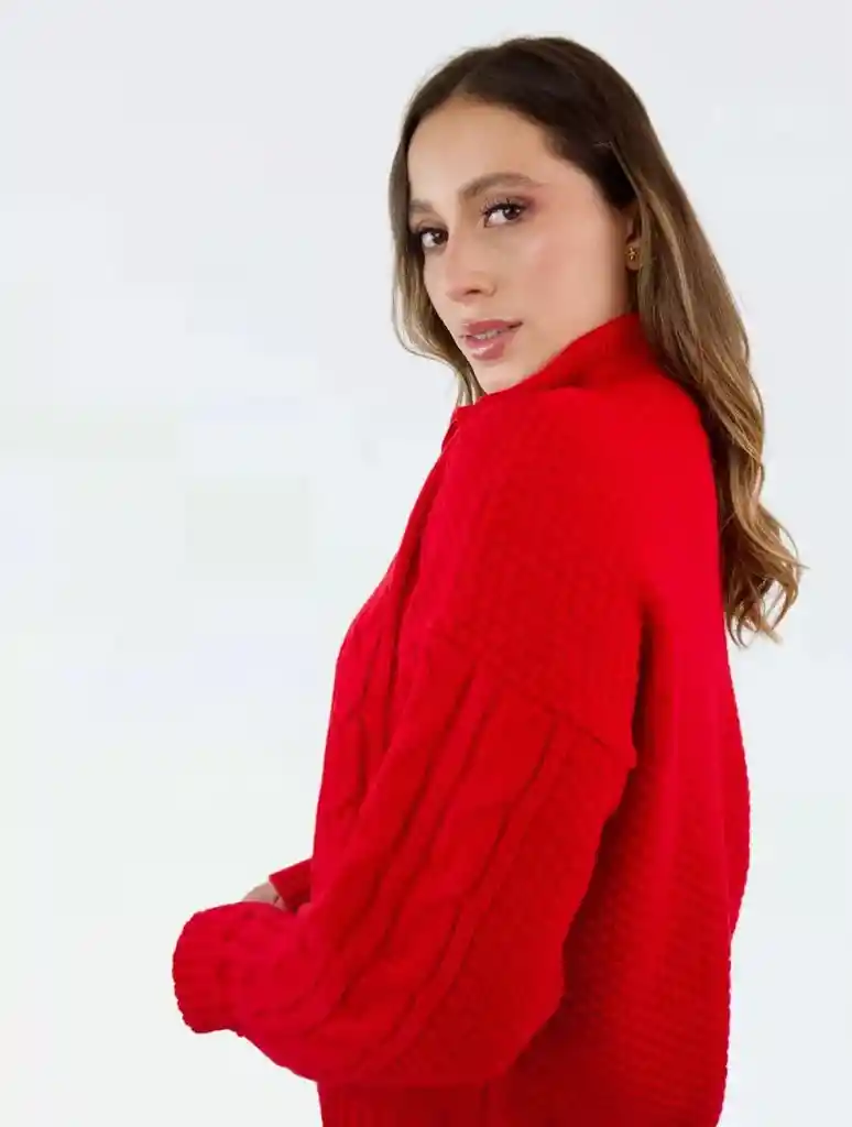 Suéter Para Mujer Trenzado Tejido Con Cremallera - The Narrow
