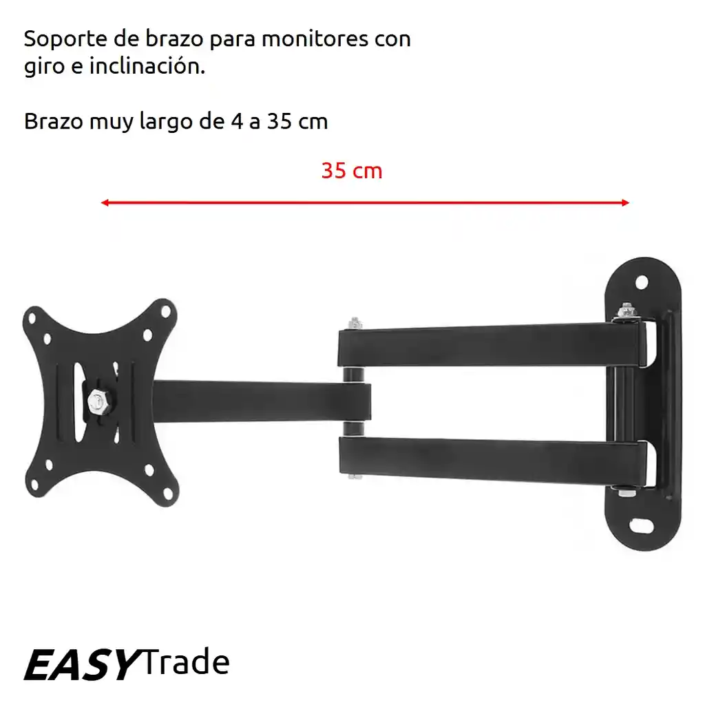 Soporte Móvil Para Monitor Pc Tv 13 14 17 19 21 24 27" Ref 211