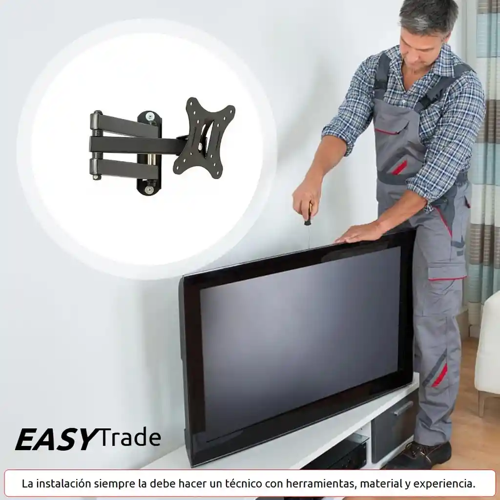 Soporte Móvil Para Monitor Pc Tv 13 14 17 19 21 24 27" Ref 211