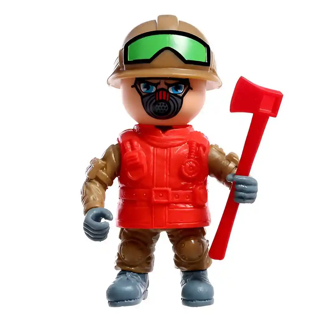 Figura Bombero Juguete Con Accesorios Herramientas Niños