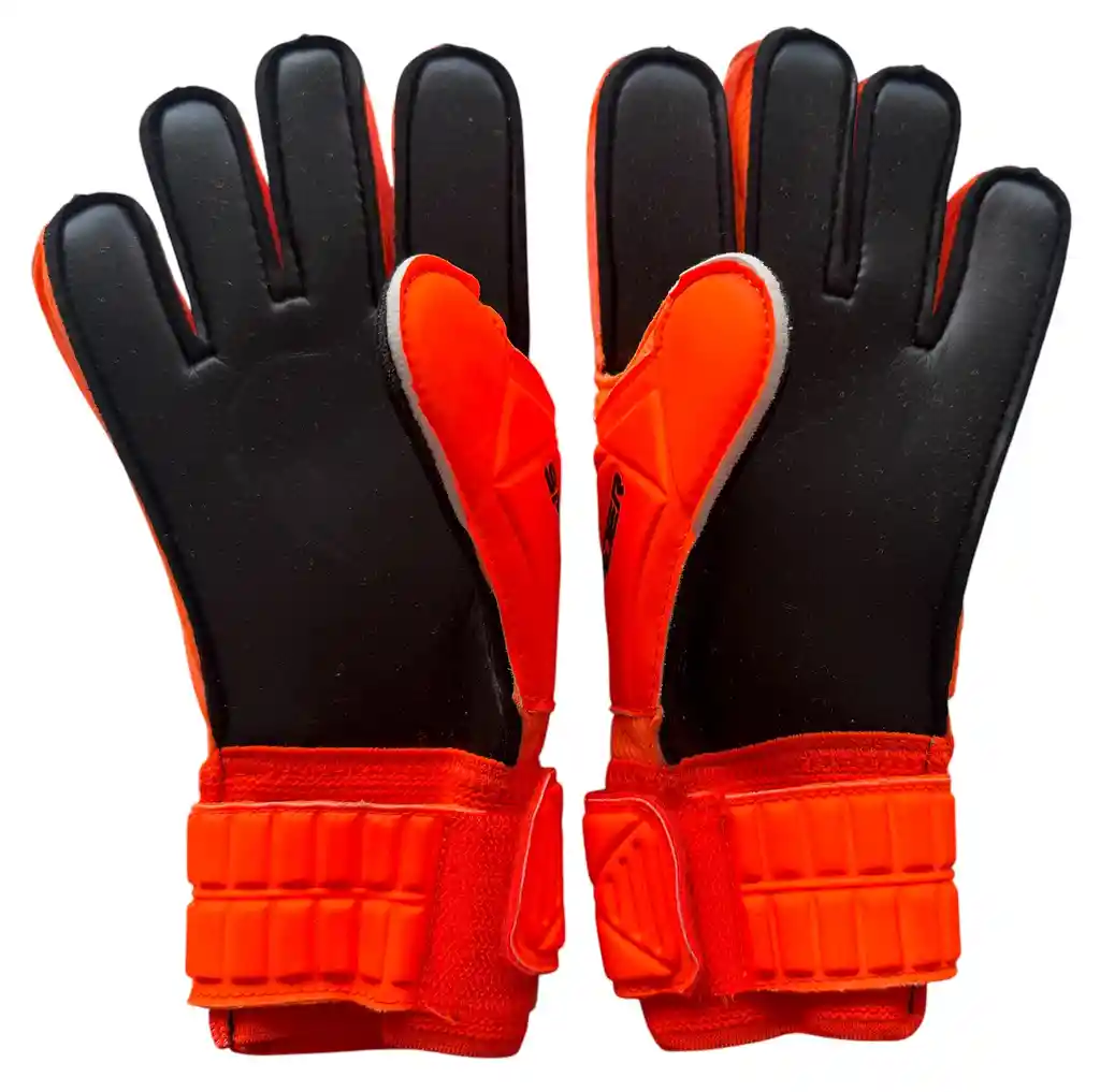 Guantes De Niño Fútbol Buffon Spider Competencia - Talla: 6 / Naranja - Negro