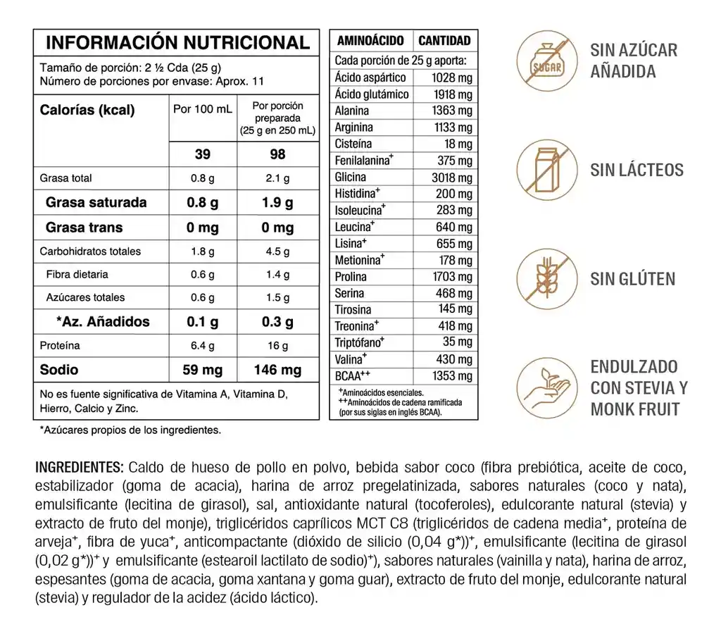 Proteína Caramel Bone Broth Mini 280g