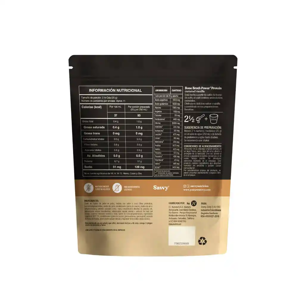 Proteína Caramel Bone Broth Mini 280g