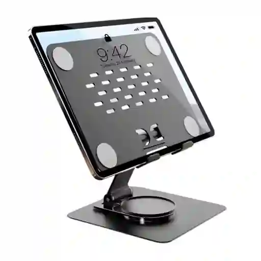 Soporte Base Metalico Para Ipad O Tablet Giratorio Ajustable