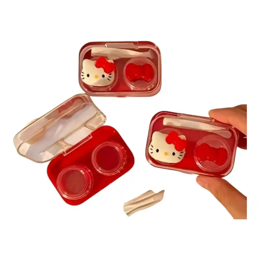 1 Estuche Lentes Contacto Gato Gata Gatica Hello Kitty