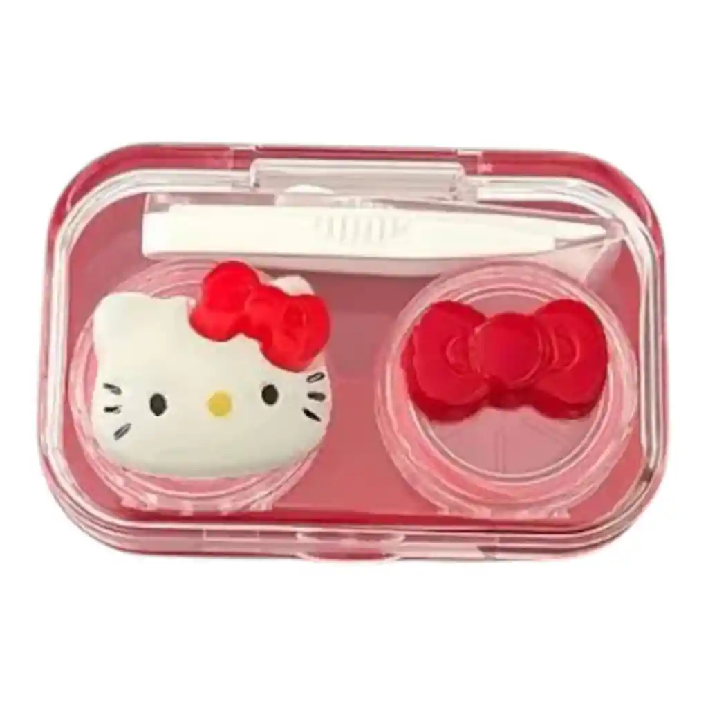 1 Estuche Lentes Contacto Gato Gata Gatica Hello Kitty