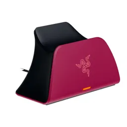 Razer Quick Charging Stand, Base Carga Rápida Mando Ps5, Rojo
