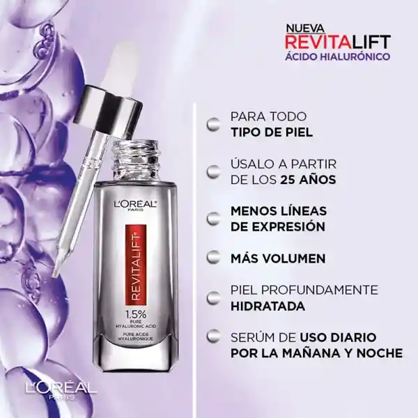 Serum Loreal Paris Revitalift Ácido Hialurónico 30ml