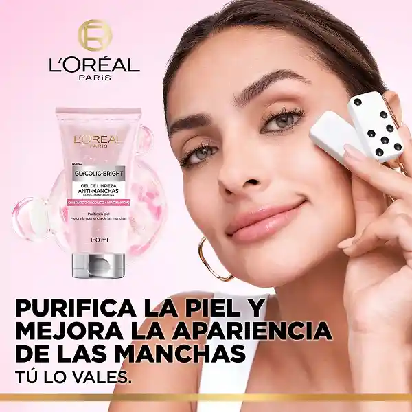 Gel Limpiador Anti-manchas Loreal Paris Glycolic Bright 150ml