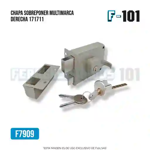 Chapa Sobreponer Multimarca Derecha