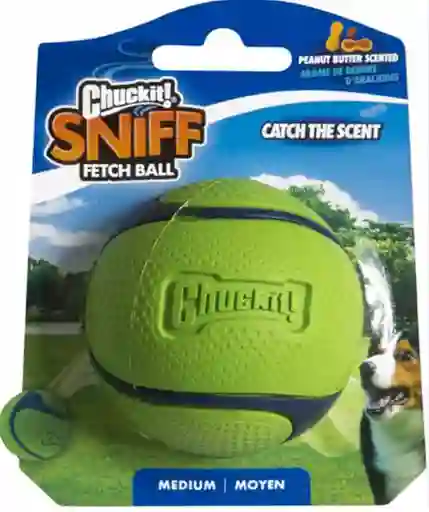 Pelota Sniff Fetch Ball Peanut Butter 33208 M Verde